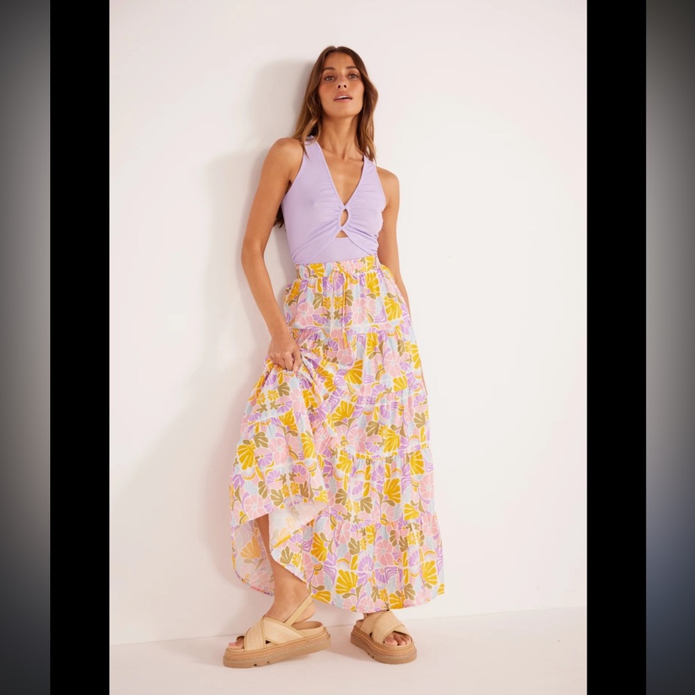 MINKPINK Floral Skirt Medium